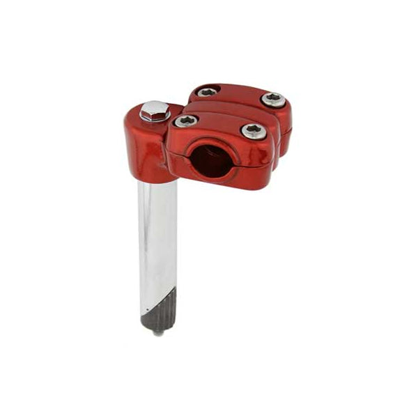 Suntour Style BMX Quill Stem - 21.1mm shaft f/ threaded 1" forks - Red