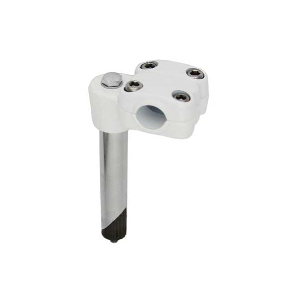 Suntour Style BMX Quill Stem - 21.1mm shaft f/ threaded 1" forks - White