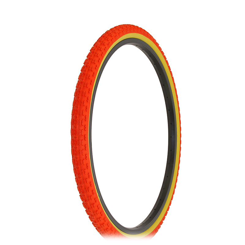 24x1.75 Duro Comp 3 III tread BMX Tire Red w Gumwall BMXGuru