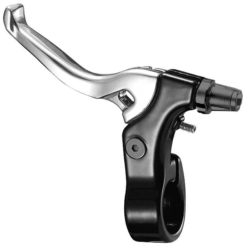 Power Aluminum BMX Brake Lever - Left Side - Silver / Black