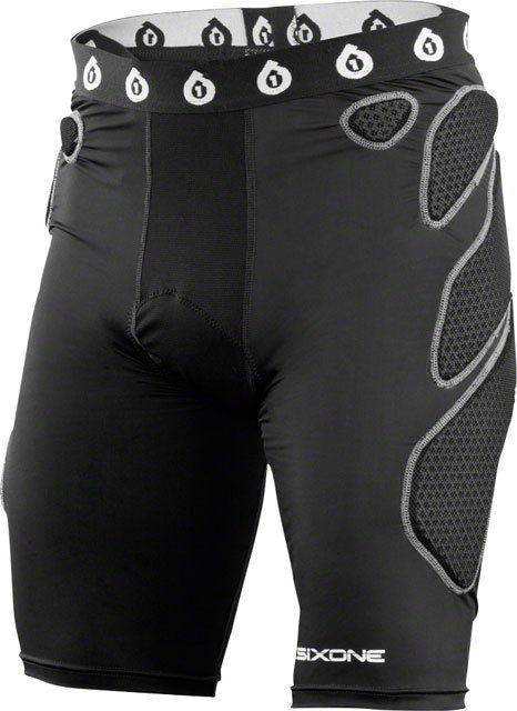 SixSixOne Exo Short with Chamois - Black - Size Small