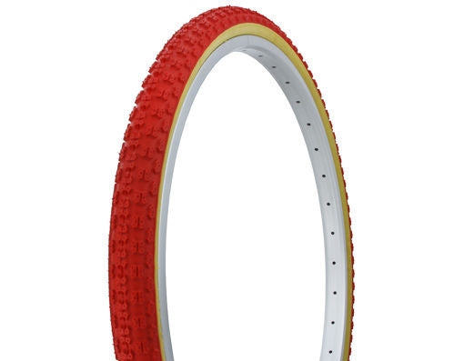 26x1.75 Duro  Comp 3 III tread BMX Tire - Red w/ Gumwall