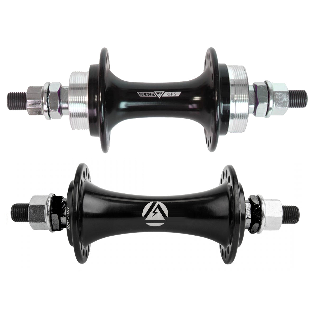 BlackOps Sealed BMX Flip/Flop Freewheel Hubset - 36h - 3/8" axles - Black