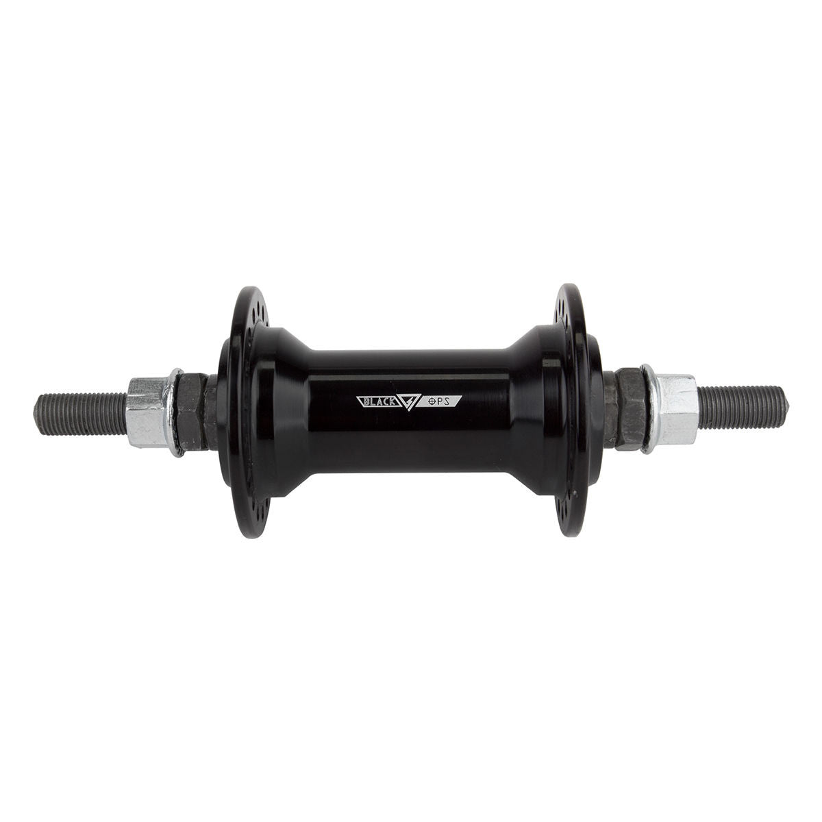 BlackOps BMX Front Hub - 48h - 3/8" long axle - Black