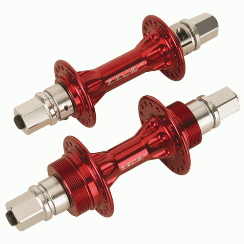 TNT Derringer Sealed BMX Flip/Flop Freewheel Hubset - 36h - 3/8" axle - Red