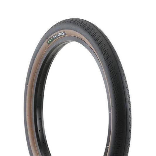 20x2.2 Haro HPF Retro BMX Tire -100psi - Black w/ Tan Skinwall
