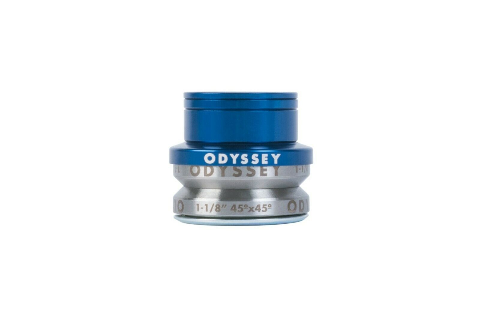 Odyssey BMX 1-1/8" Integrated BMX Headset for 45/45 - Blue