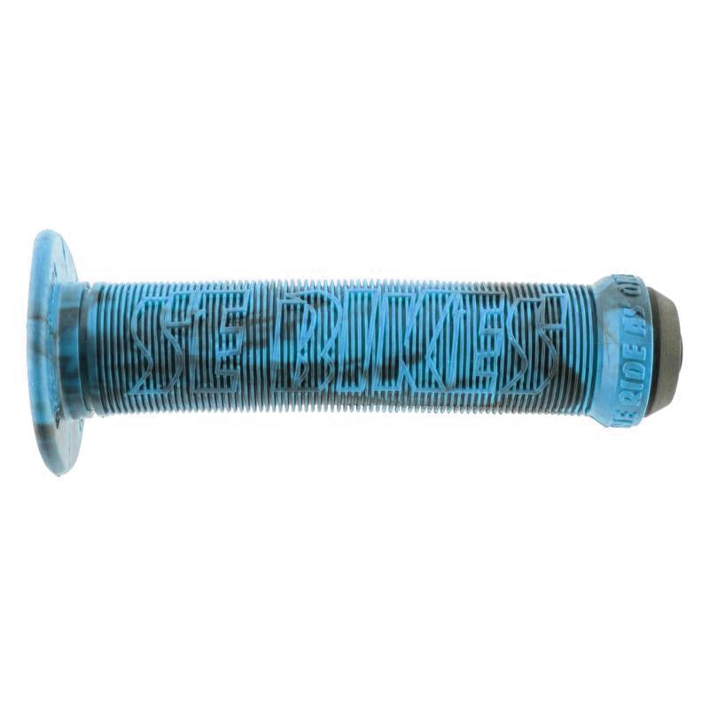 SE Racing "BIKES LIFE" BMX  Grips - Flanged - Blue Swirl