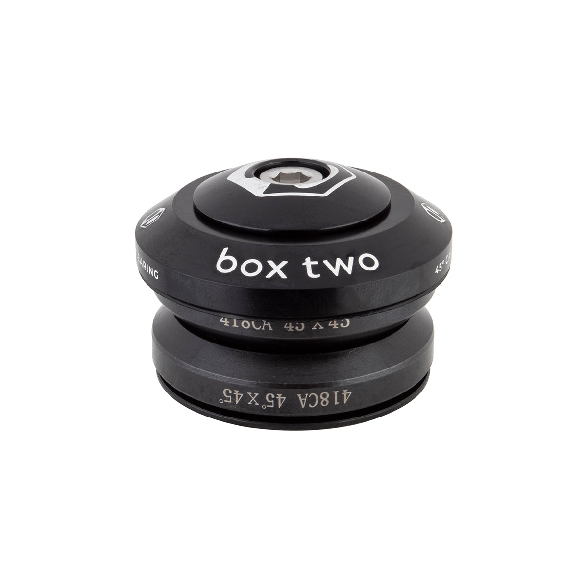 Box Two Sealed Bearing 1-1/8" to 1" Conversion Integrated Headset for 45/45 - Black