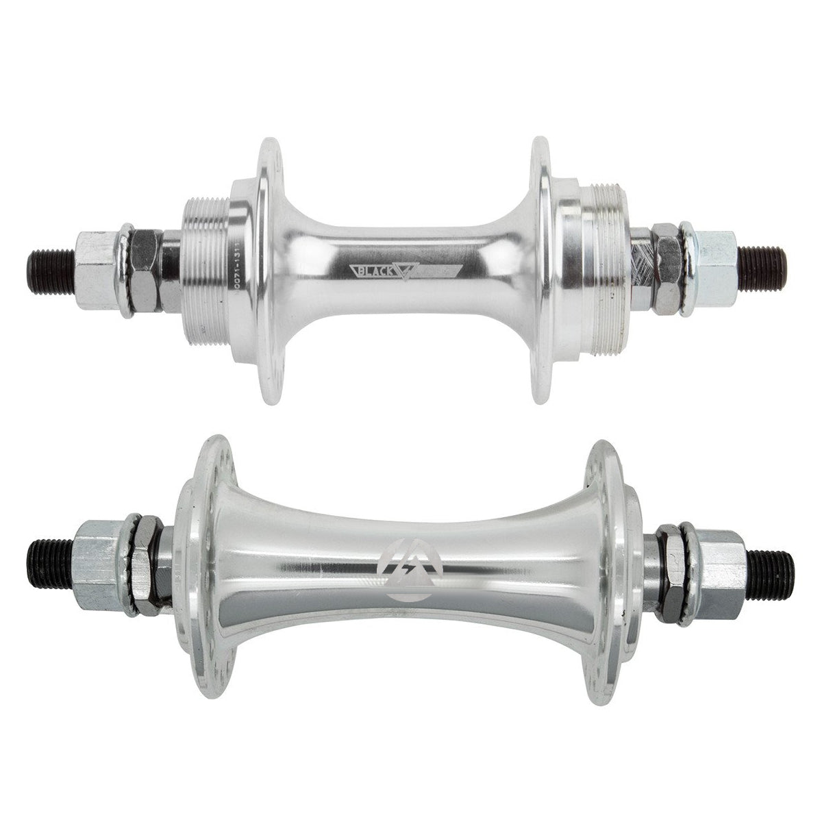 BlackOps Sealed BMX Flip Flop Freewheel Hubset 36h 3 8 axles Silver