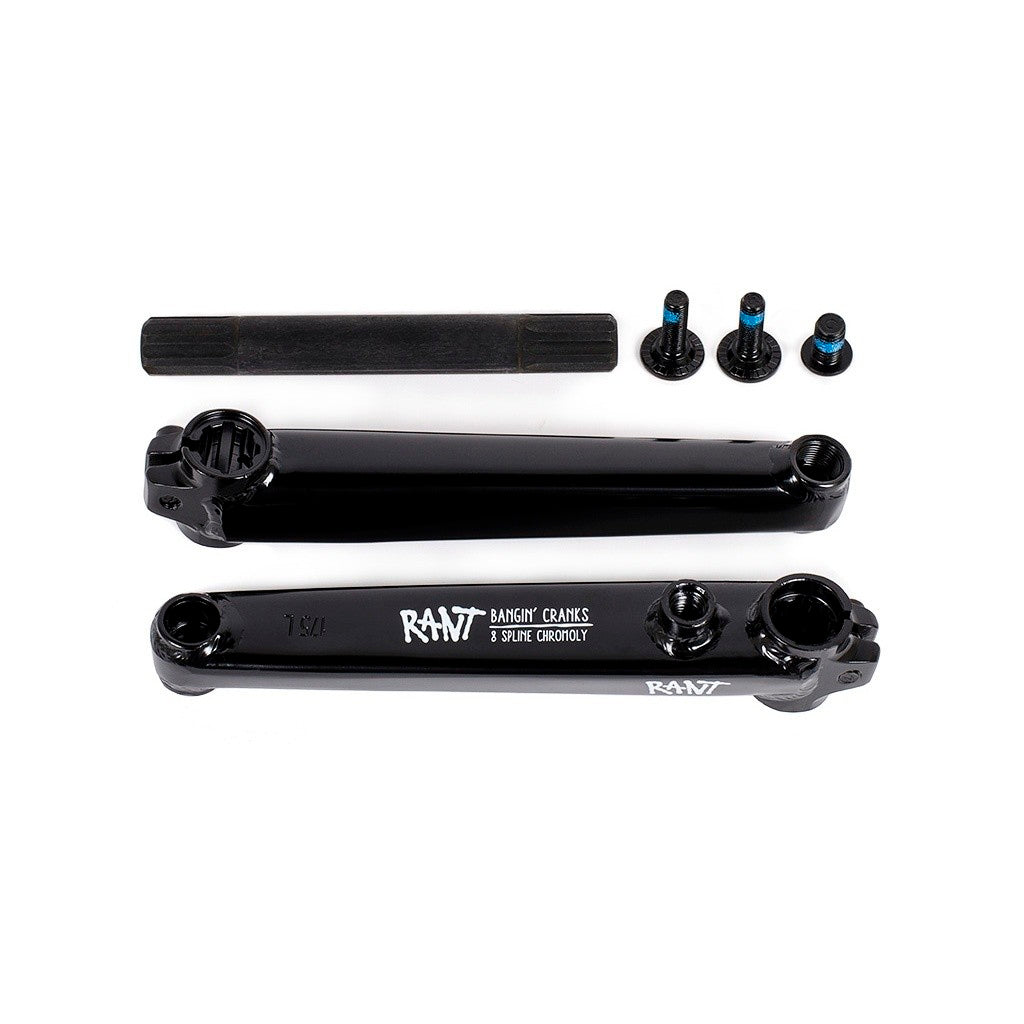Rant Bangin' 8 Spline 3-Piece RHD/LHD BMX Crank - 170mm - Black