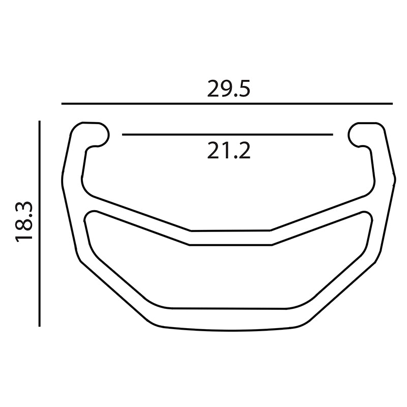 24" Sun Ringle Envy Front Rim - 36H - Black