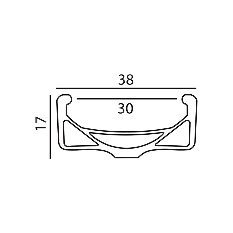 20 406mm The Shadow Conspiracy Truss BMX Rim Aluminum Double Wall 36h Black