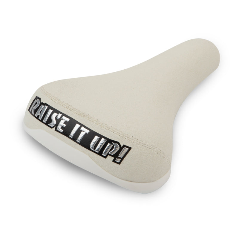 SE Racing Raise It Up Padded Railed Seat White BMXGuru C W Cycle