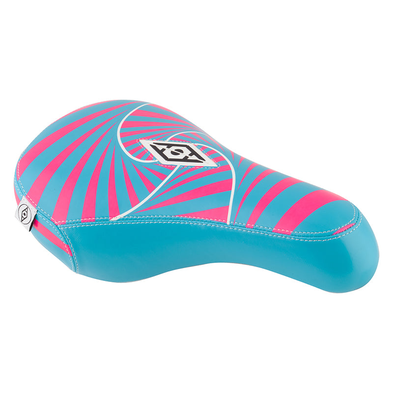 Alienation Psycho Padded Pivotal BMX Seat - Pink/Light Blue