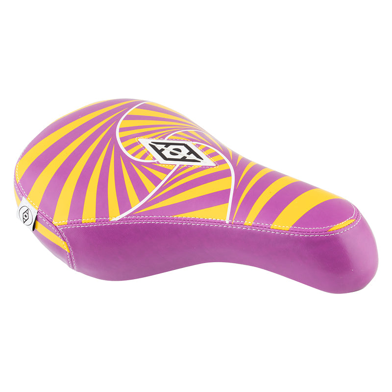 Alienation Psycho Padded Pivotal BMX Seat - Yellow/Purple