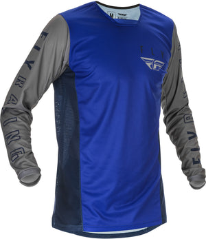 Fly Kinetic K121 BMX Jersey (2021) - Youth X-Large (YXL) - Blue / Navy / Gray