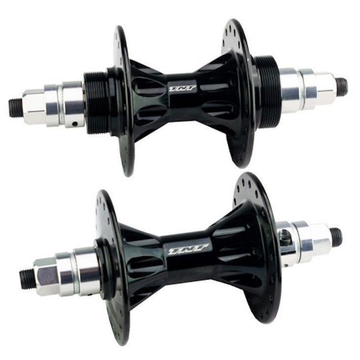 TNT Revolver Sealed BMX Flip/Flop Freewheel Hubset - 36h - 3/8" axles - Black