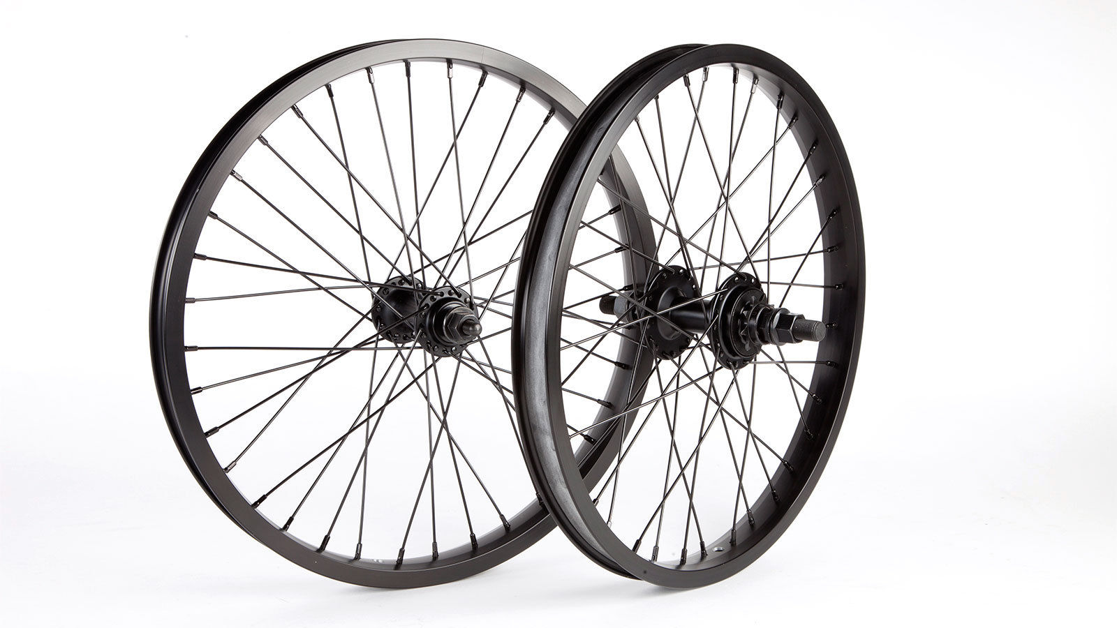 18" Fit Eighteen OEM BMX Wheelset - 9t Cassette - Pair - Black
