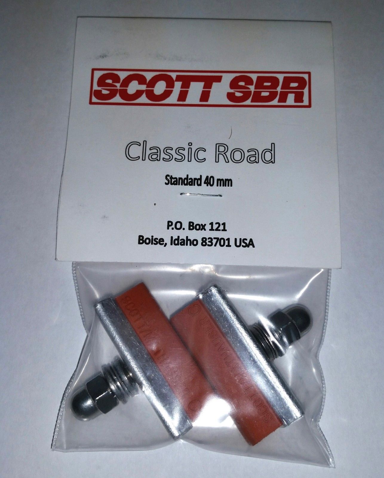 Scott Mathauser C Classic Threaded Brake Pads - Salmon - USA made