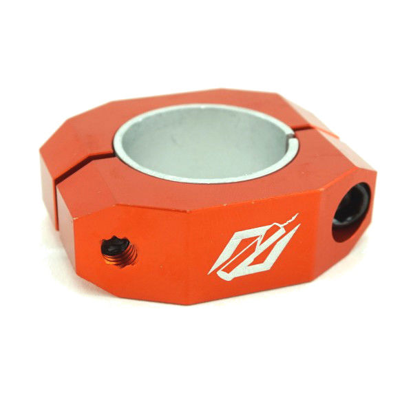 TNT Bicycles Double-Bolt BMX Seat Post Clamp - 31.8mm (1-1/4") & 28.6mm (1-1/8") - Orange