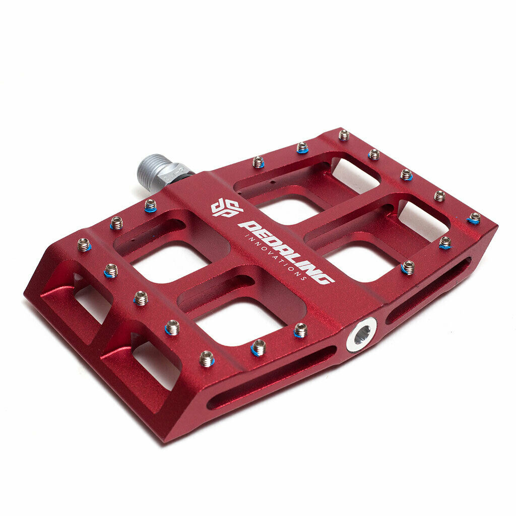 Pedaling Innovations Catalyst Aluminum Platform Pedals - Sealed - 9/16 - Red