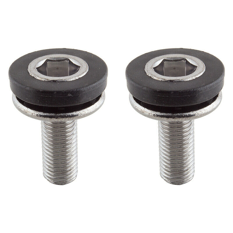 M8x1.0 Crank X-Long Spindle Bolts - Silver