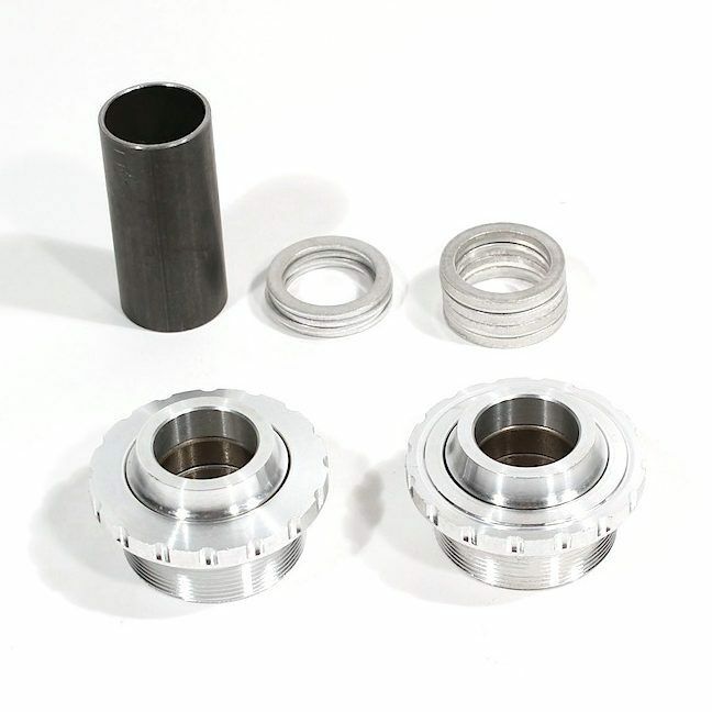 Profile Racing 19mm Euro Inboard BMX Bottom Bracket Set - Silver - USA Made