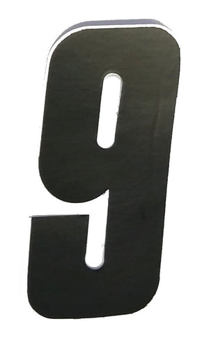 Hammer BMX Numberplate Number - 3-1/2" # - Black