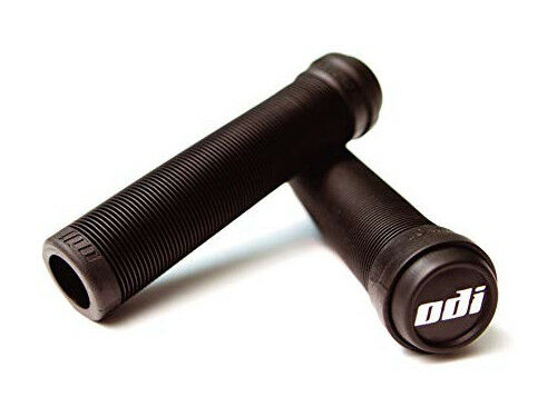 ODI Flangeless Longneck SS BMX Grips - Black - USA Made