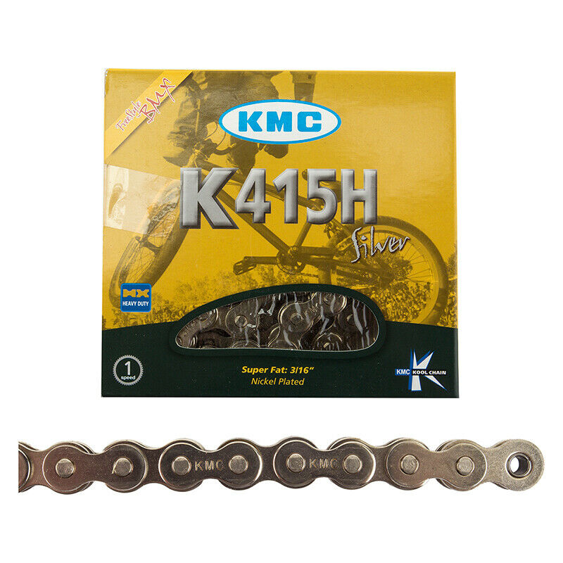 KMC 415H BMX Chain - 1/2 x 3/16 / Extra Wide - Silver