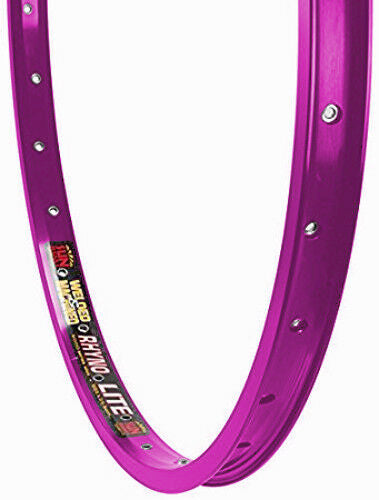 26" Sun Rhyno Lite XL BMX Double Wall Rim - 36H - Purple Anodized