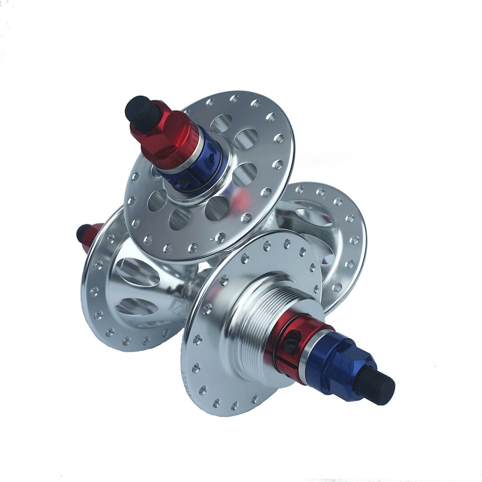 TNT Revolver 1st Gen Sealed BMX Freewheel Hubset - 36h - 3/8 axle - Silver Patriot