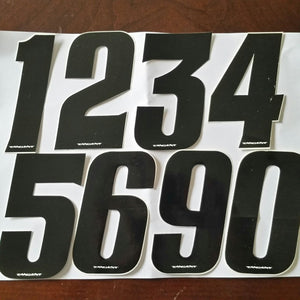 Tangent BMX Numberplate Number - 4" # - Black