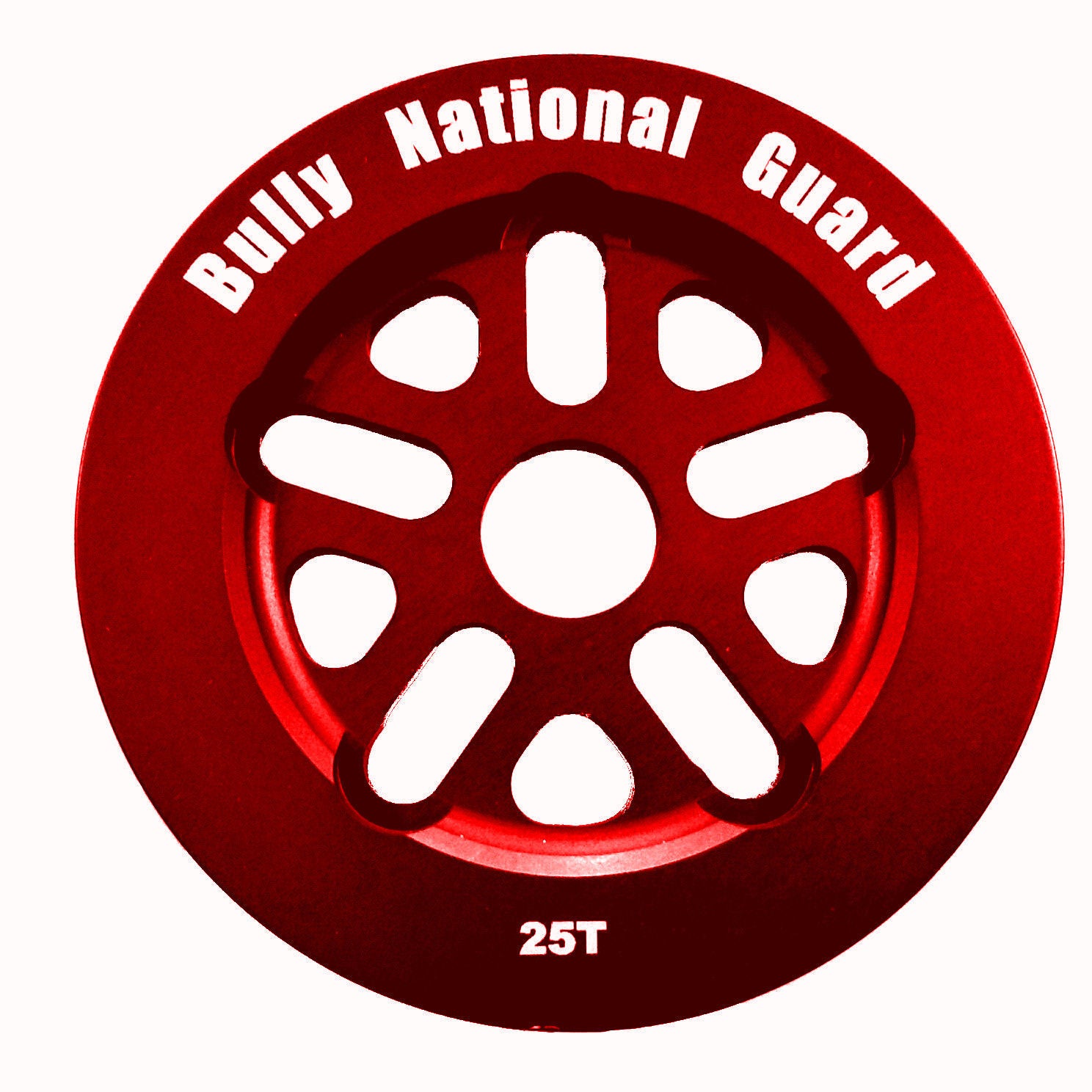 Bully National Guard 25t Sprocket Chainwheel - Red - USA Made