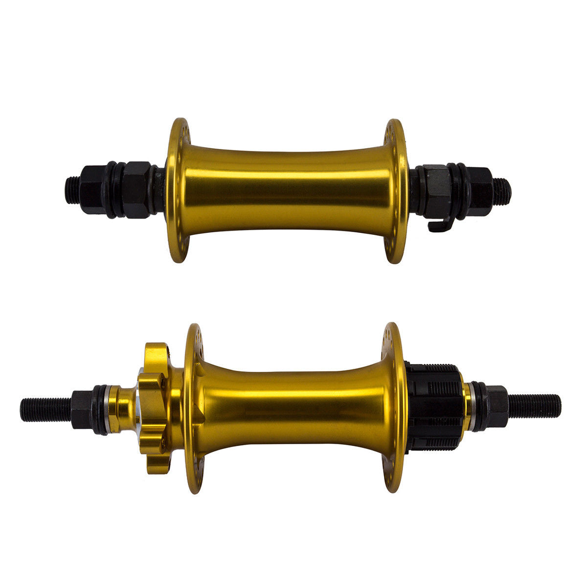 SE Racing Beastmode Hubset - 3/8" axles - 36H - Gold Anodized 110/142mm