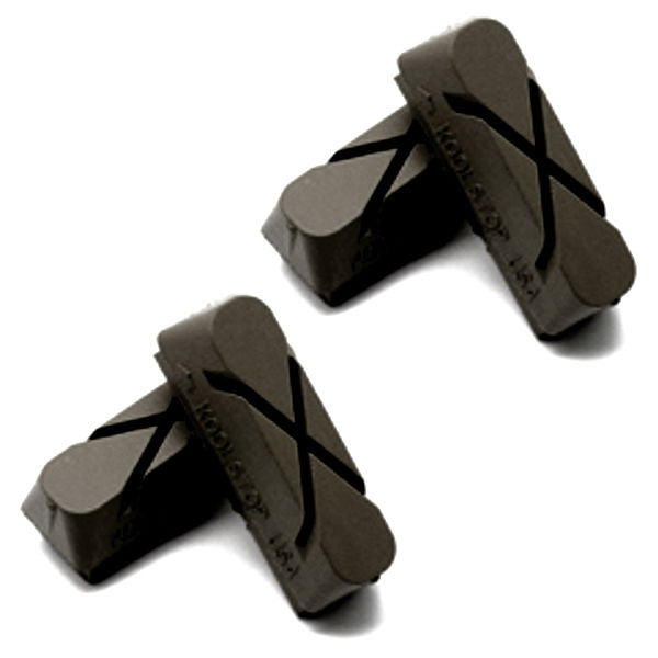 Kool Stop Weinmann X-Cut Brake Pad Inserts (KS-WXB) - Set of 4 - Black - USA Made