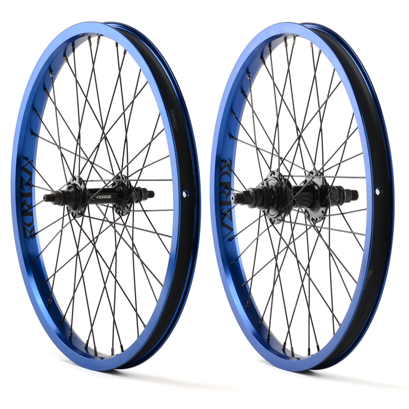 20 Verde Regent BMX Wheelset 9t RHD Sealed Male Pair Blue BMXGuru C W Cycle