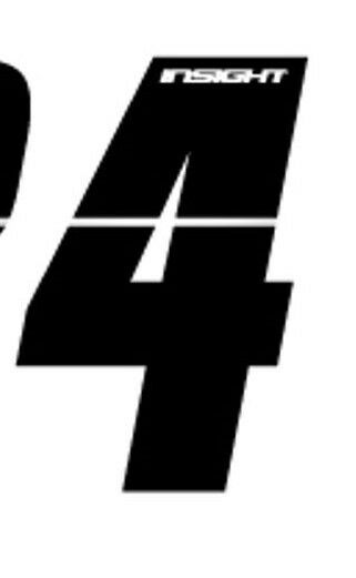 Insight BMX Numberplate Number - 3" # - Black