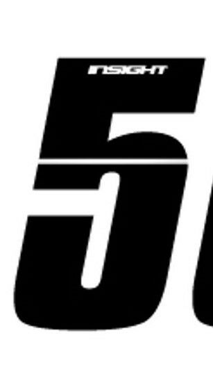 Insight BMX Numberplate Number - 3" # - Black