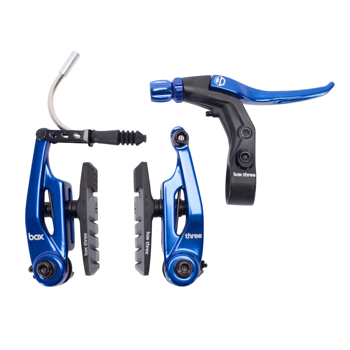 Box Three Mini V-Brake BMX Kit - Short Reach (85mm) - Blue