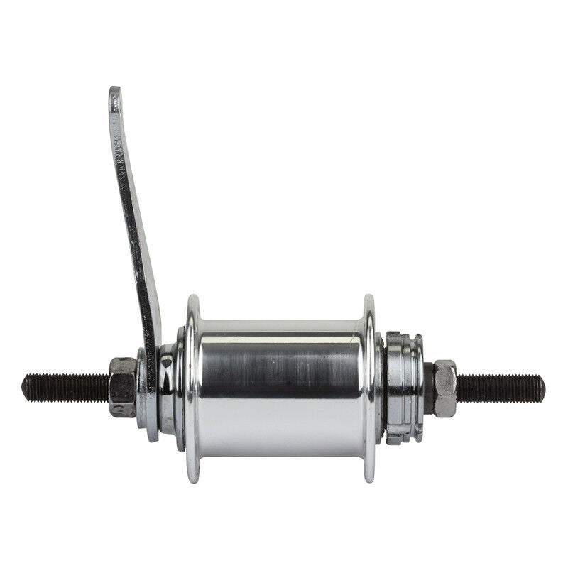 Aluminum Coaster Brake Rear Hub Polished 36h - 3/8" axle by KT
