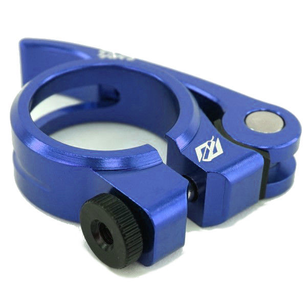 TNT Bicycles BMX Quick-Release Seat Post Clamp - 31.8mm - 1-1/4" - Blue
