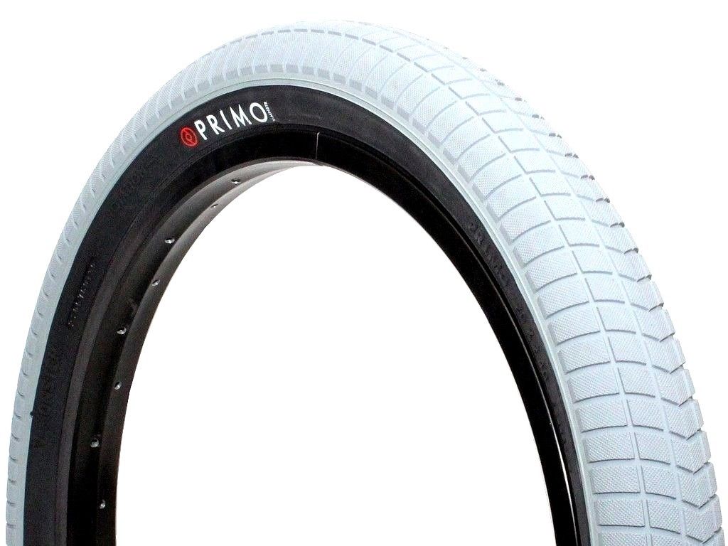 20x2.40 Primo V-Monster BMX Tire - White w/ Black Sidewall