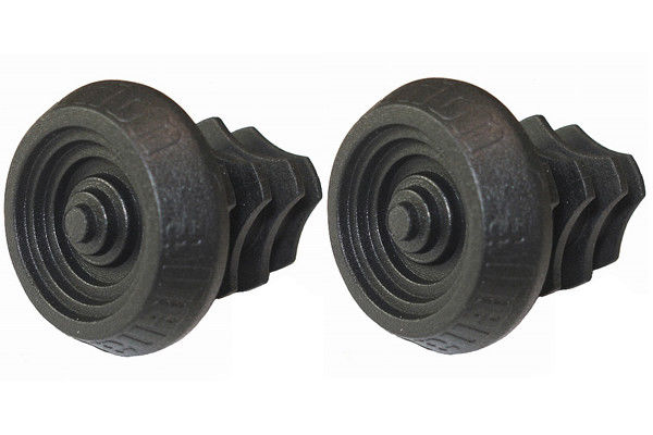 Alienation BMX Plastic Bar End Plugs - for Aluminum & Steel bars - Black