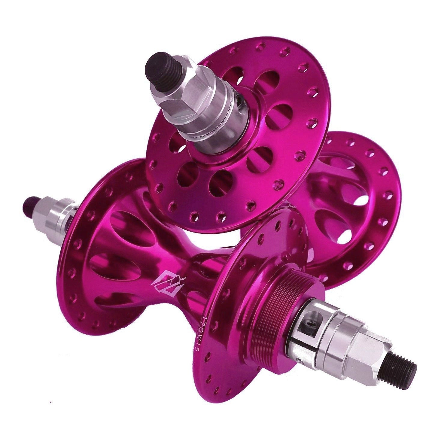 TNT Revolver 1st Gen Repop Sealed BMX Freewheel Hubset - 36h - 3/8 axle - Hot Pink
