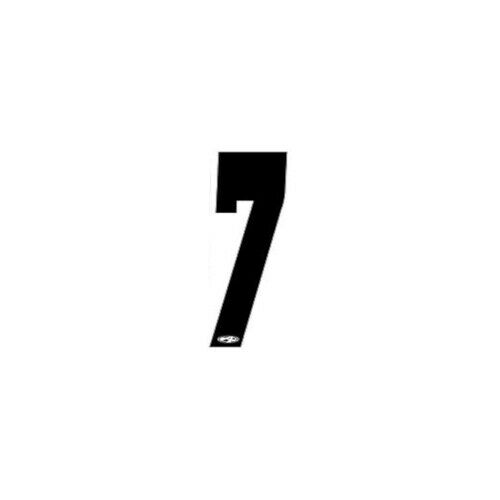 Answer BMX Numberplate Number - 3" # - Black