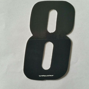 Tangent BMX Numberplate Number - 3" # - Black
