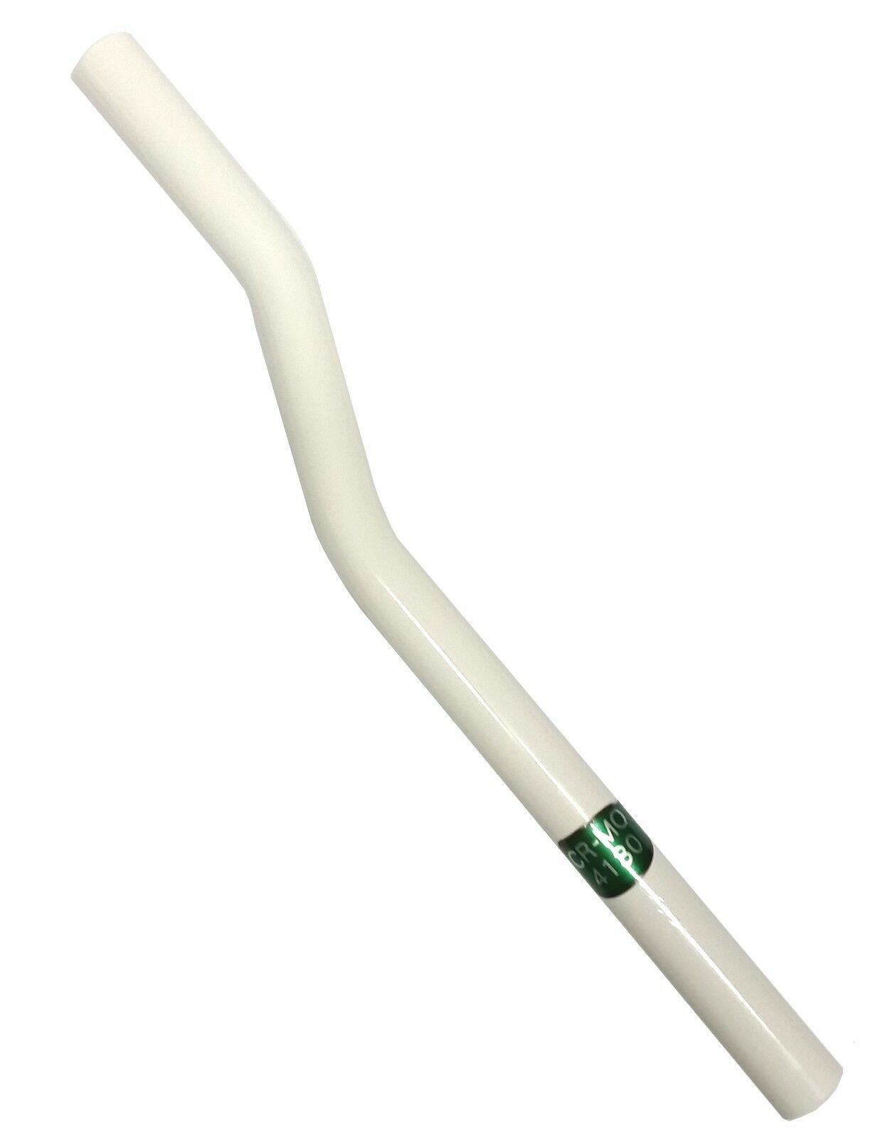22.2mm (7/8") Chromoly Snake Drainpipe-style Laid Back Seatpost - White