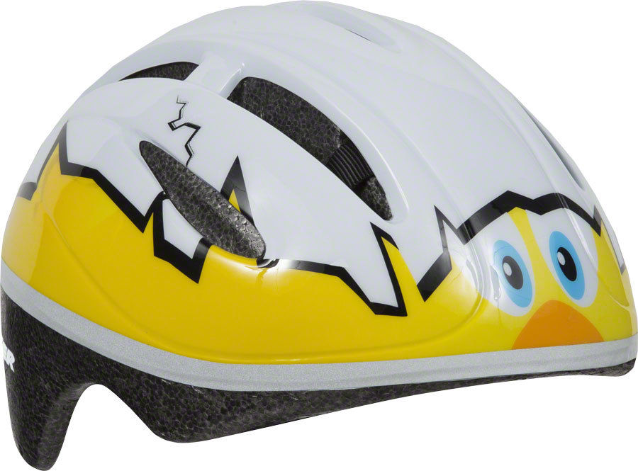 lazer bob birds helmet Lazer BOB Toddler Bicycle Helmet - 46-52mm - Chickoo Print (White & Ye